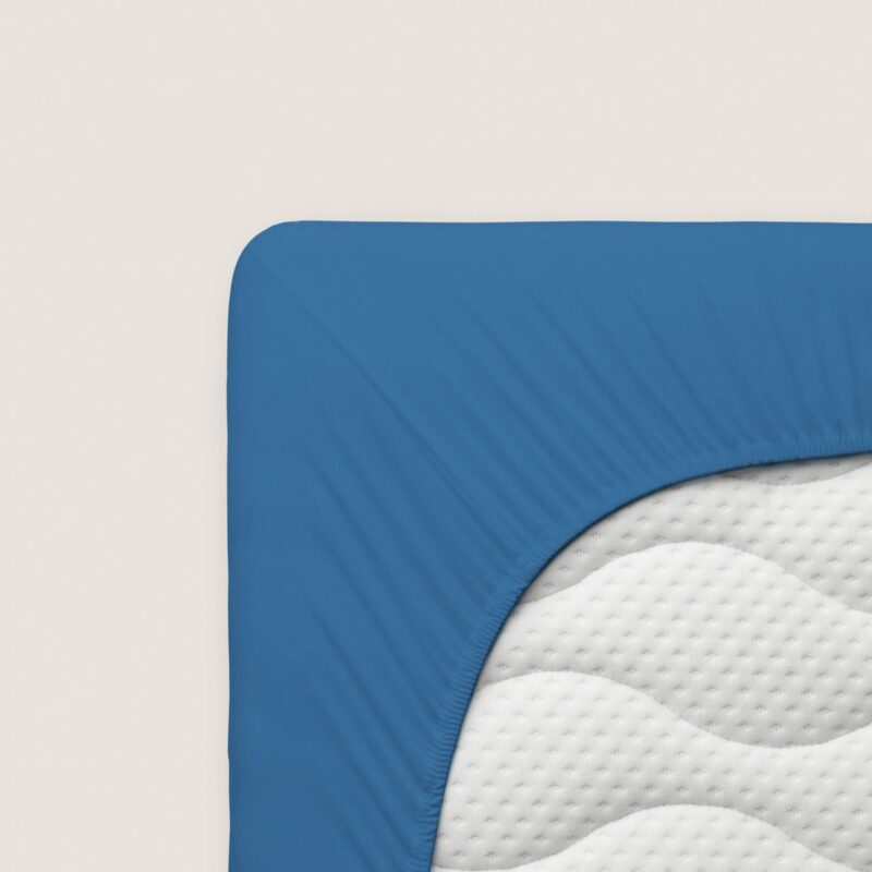 Blue Deep fitted bedsheet - Image 4