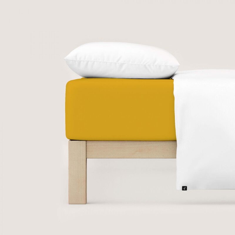 Yellow Fitted Bed Sheet