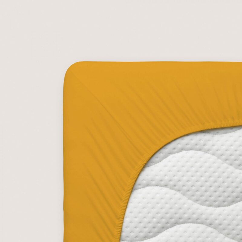 Yellow Fitted Bed Sheet - Image 4